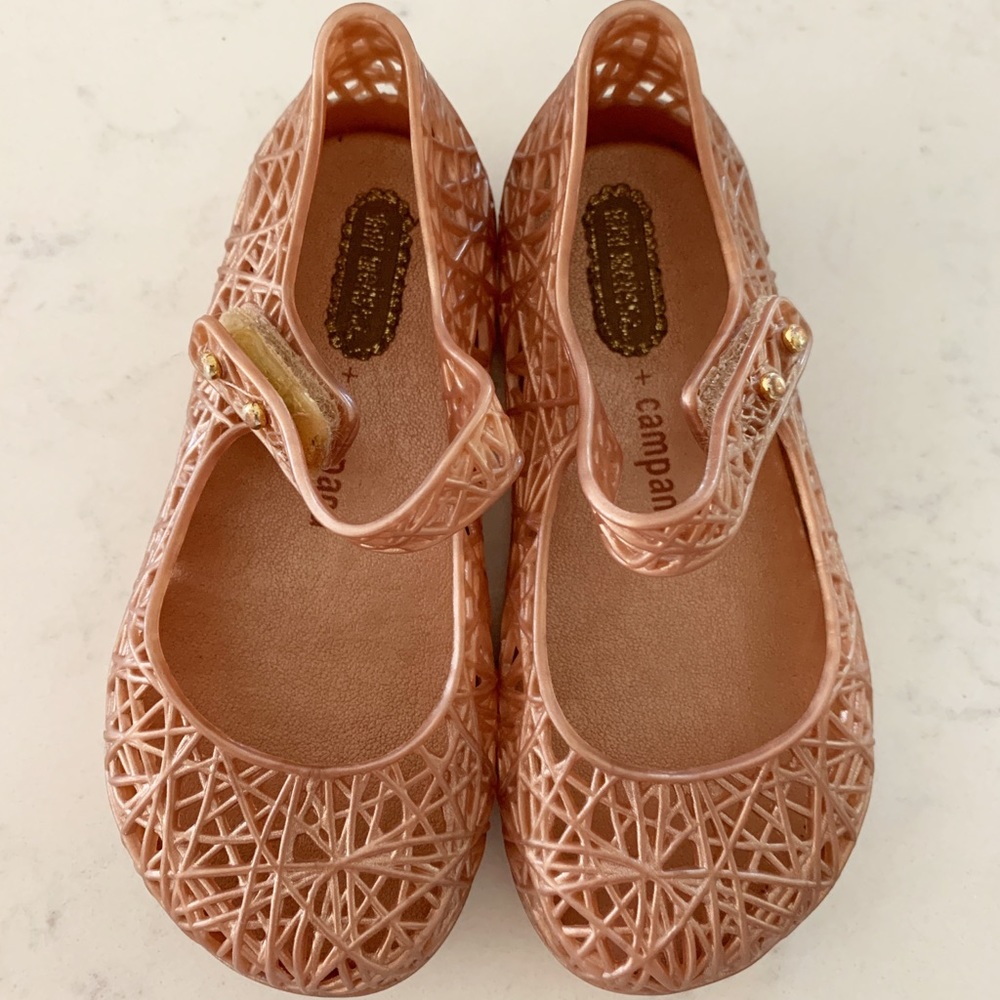 Mini Melissa bronze zig zag compana size 8
